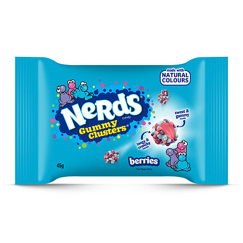 Bonbons Nerds Berries Gummy Clusters 45g