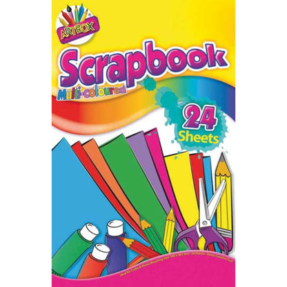 Artbox Pack of 24 Sheets Multi Colour Scrap Book
