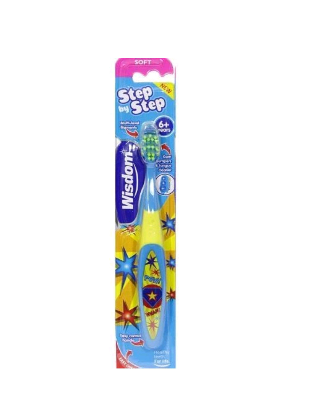 Wisdom Step By Step 6+ Years Toothbrush (Design and Color May Vary)