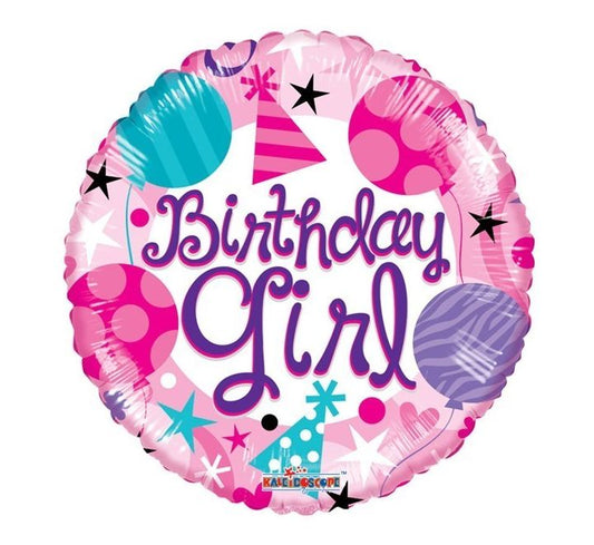 18IN BIRTHDAY GIRL FOIL BALLOON