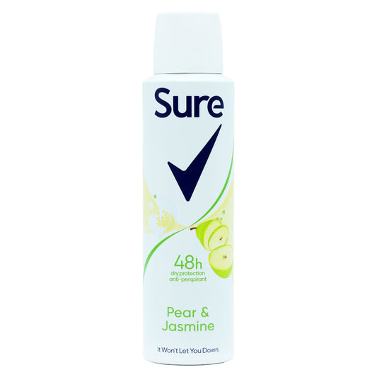SURE DÉODORANT ANTI-TRANSPIRANT POIRE & JASMIN POUR FEMME 150ml