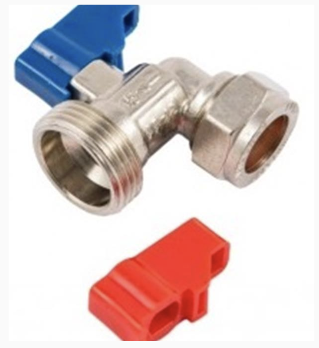 5051 - FP392415 - 15MM X 3/4 ANGLED WASHING MACHINE TAP CHROME