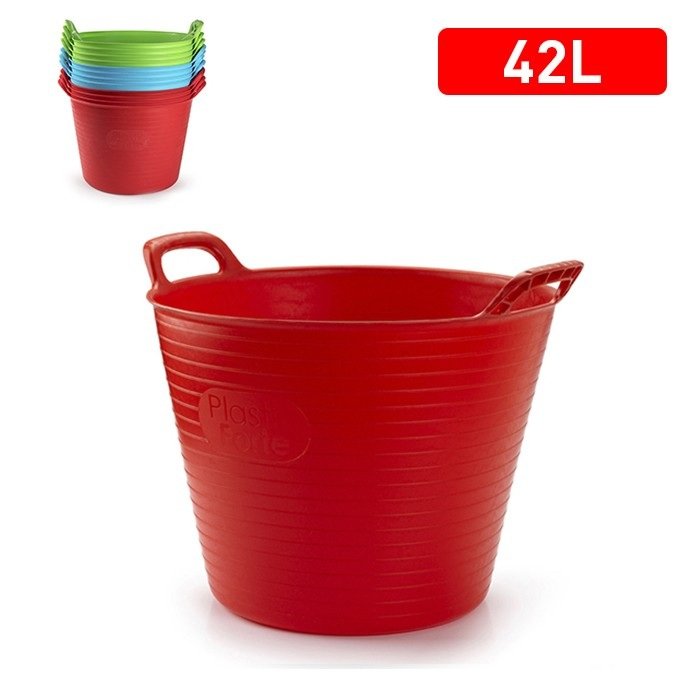 PlasticForte 42L Flexi Tub Assorted Colours