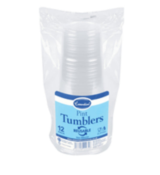 Gobelets en plastique de 12 unités, environ 560 ml/unité