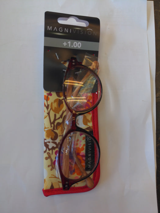 Reading Glasses with case+1.00