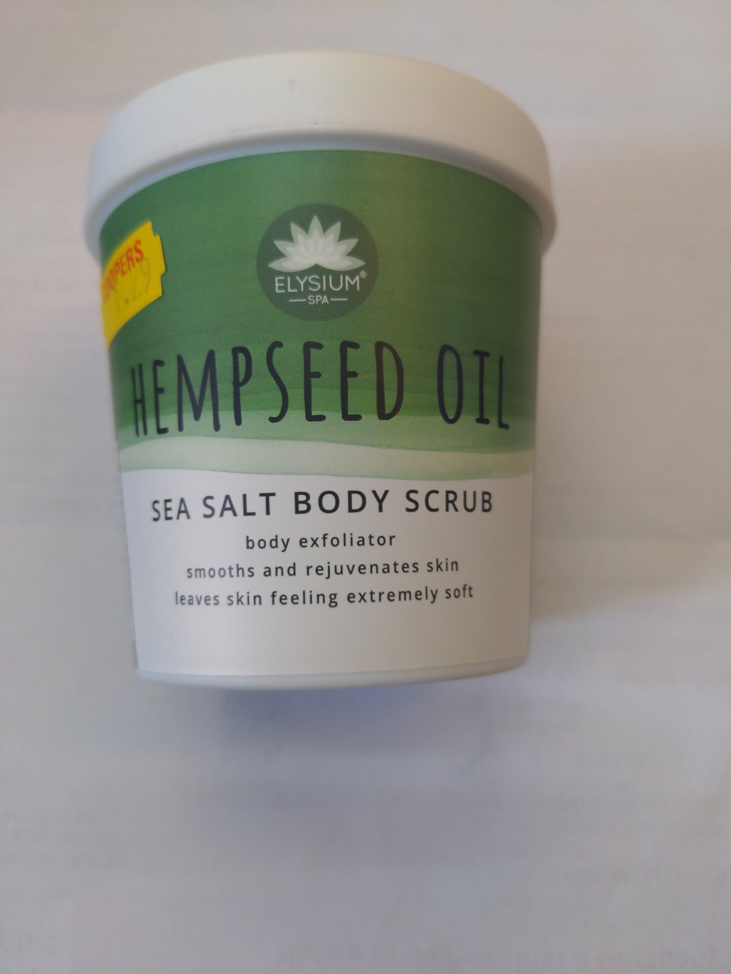 Elysium Sea Salt Body Scrub Hempseed Oil 200g