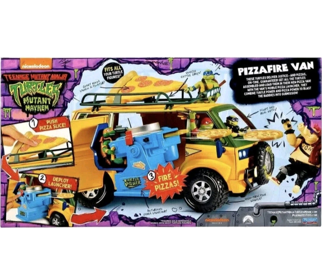 TMNT Mutant Mayhem Toy - PizzaFire Van