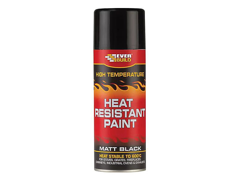 Everbuild Heat Resistant Paint 400ml for High Temperatures