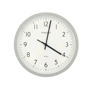 Horloge murale Dunlevy Quartz Blanche