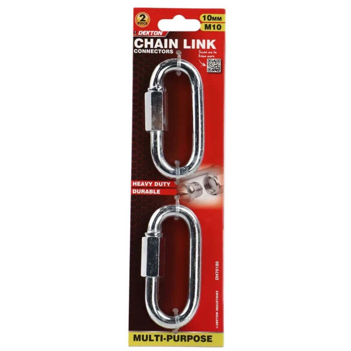 DEKTON 2PC 10MM M10 CHAIN LINK CONNECTORS