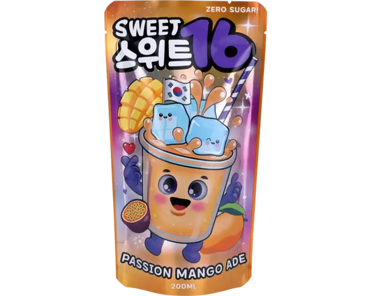 Sweet16 - Passion Mango Ade Zero Sugar 200ml