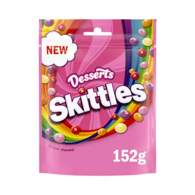 Skittles Bonbons Végans Goût Dessert Sachet 152g