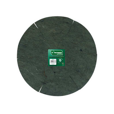 Kingfisher Suspension Fleur Panier Jute Vert Rond 30cm HBL12