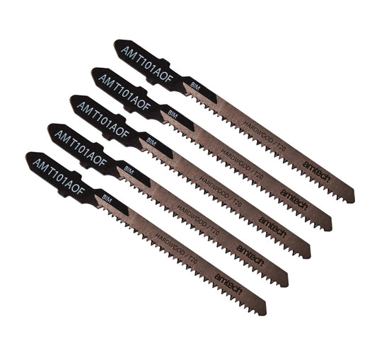 Jeu de 5 lames de scie sauteuse à bois Amtech (AMT101AOF)