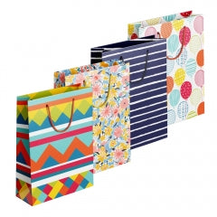 Colourful Patterned Giftbag Large, 26x36x10cm