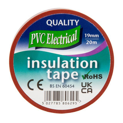 Ultratape 00351920BR Ruban isolant électrique PVC marron 19mm x 20m