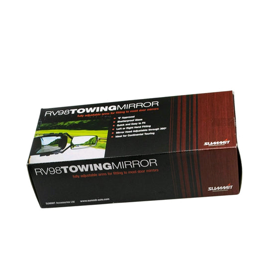 Elite Towing Mirror clamp on scissor towing caravan Motorhome Left / Right Hand