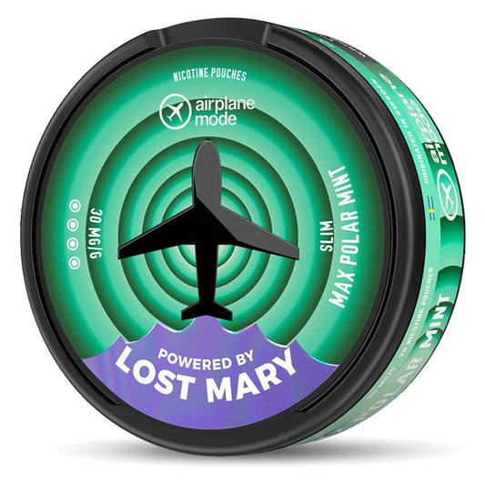 Lost Mary Airplane Mode Nicotine Pouches - Max Polar Mint -30mg