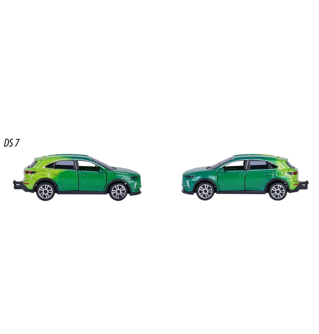 MAJORETTE COLOR CHANGERS CITROEN DS7 E-TENSE 245E-4 1:64 DIE CAST METAL MODEL