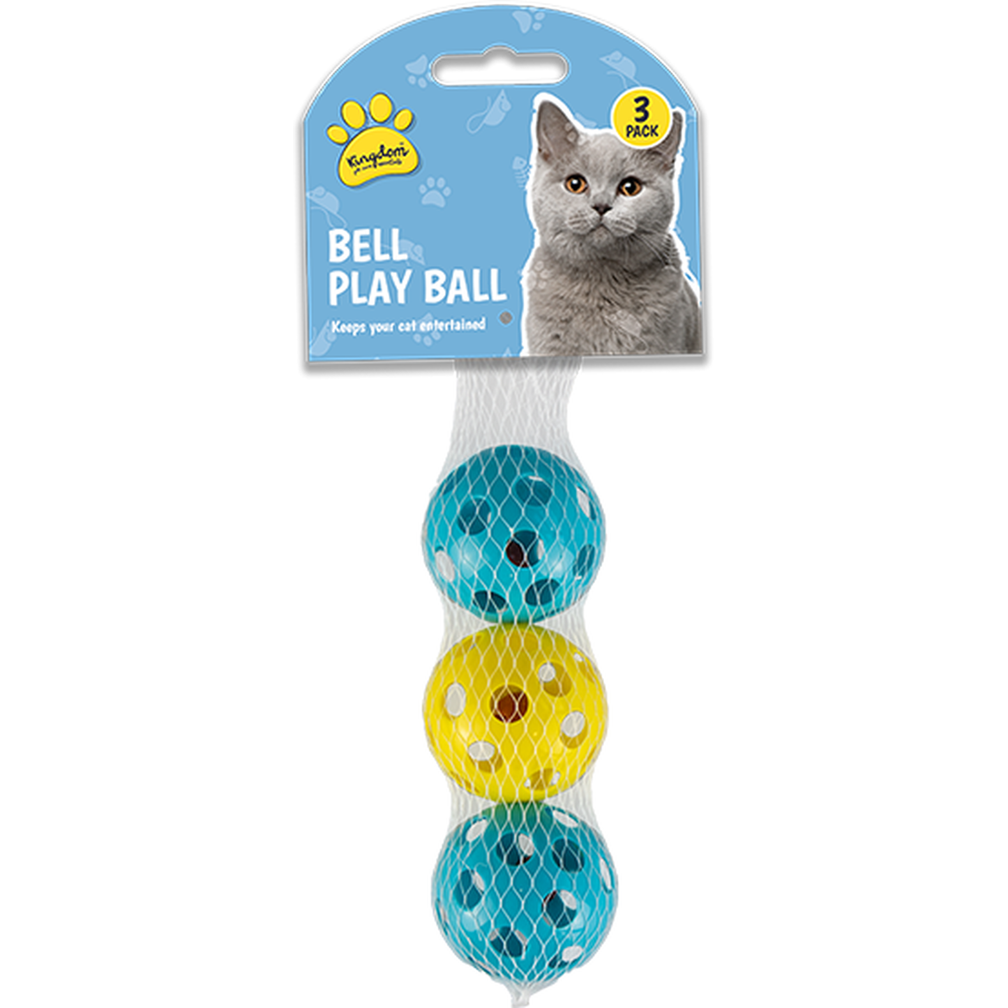 BALLES-GRELOTS POUR CHAT (3 pièces)