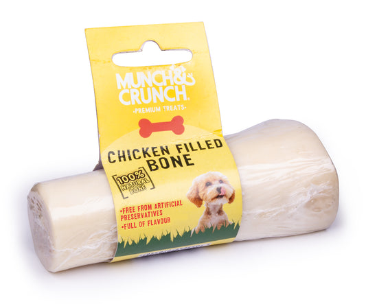 MUNCH & CRUNCH 4" CHICKEN FILLED BONE