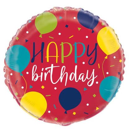 Unique Party
Balloon Party Birthday Round Foil Balloon 18"