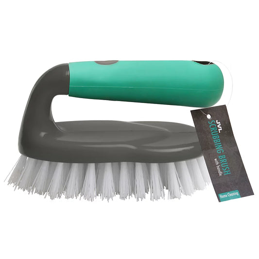 Brosse à récurer ménagère robuste et résistante JVL Easy Grip avec poignée