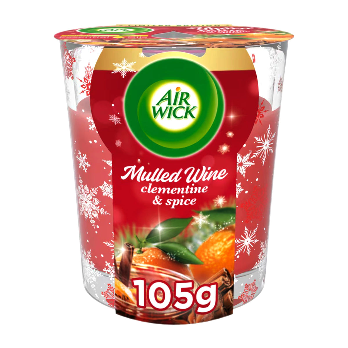 Air Wick Limited Edition Candle 105g - Mulled Wine (Clementine & Spice)