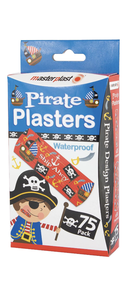 Master Plast Pirate & Princess Plasters 75pk