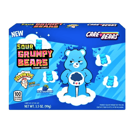 Warheads Care Bears Sour Grumpy Bears Box 99g