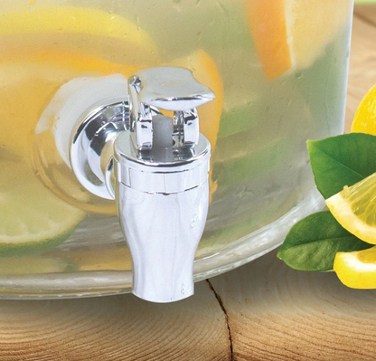 Distributeur de boissons en verre hermétique The Vintage Company 7,6 L - Transparent