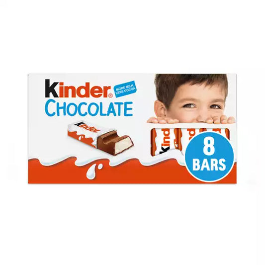Kinder Small Chocolate Bars Multipack 8 x 12.5g (100g)