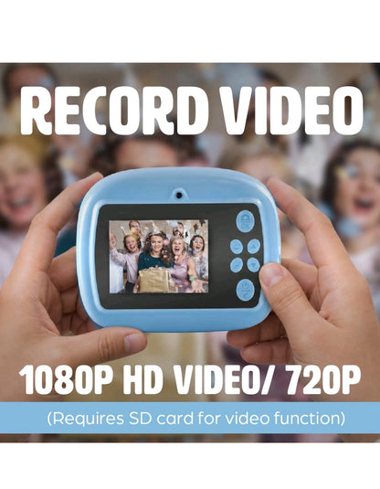 Global Gizmos Kids Camera Instant Print with Rotating Selfie Lens