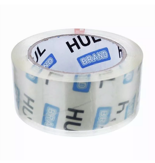 HULL CLEAR PARCEL SEALING TAPE CARTON PACKING CELLOTAPE PACKAGING ROLL 80M