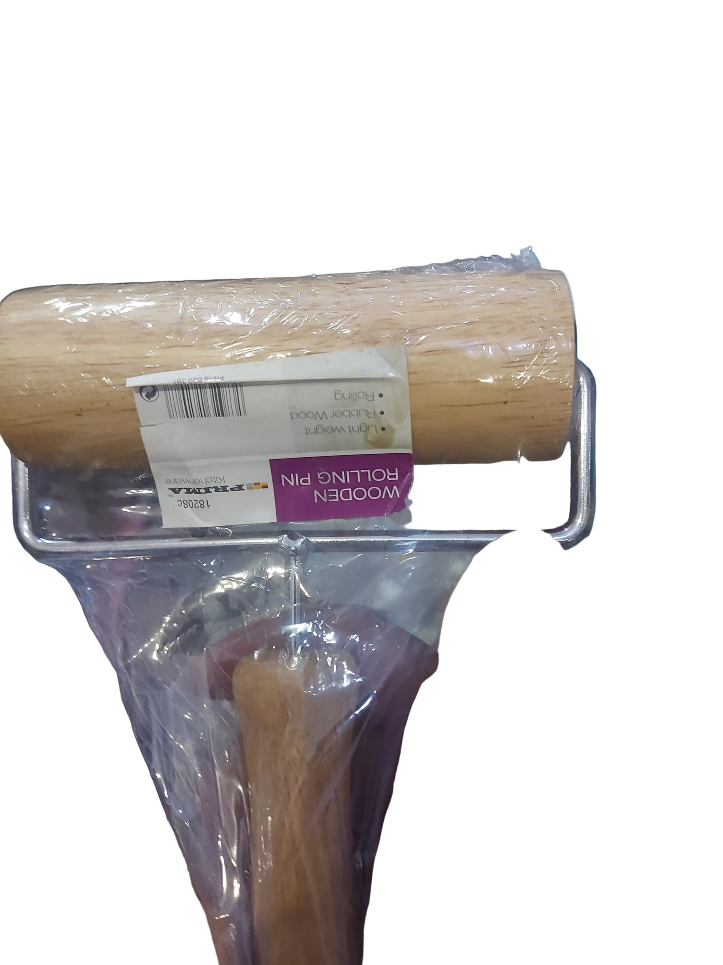 PRIMA RUBBER WOOD ROLLING PIN 13CM