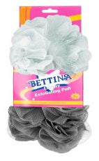 Éponge exfoliante Bettina 2 pièces couleurs assorties