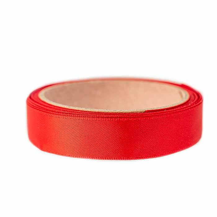 King Cole Red Ribbon (15mm x 4m) 100% Polyester, Satin Double Sided, 4 metres (approx)