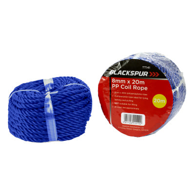 Corde en polypropylène en rouleau Blackspur 8 mm x 20 m