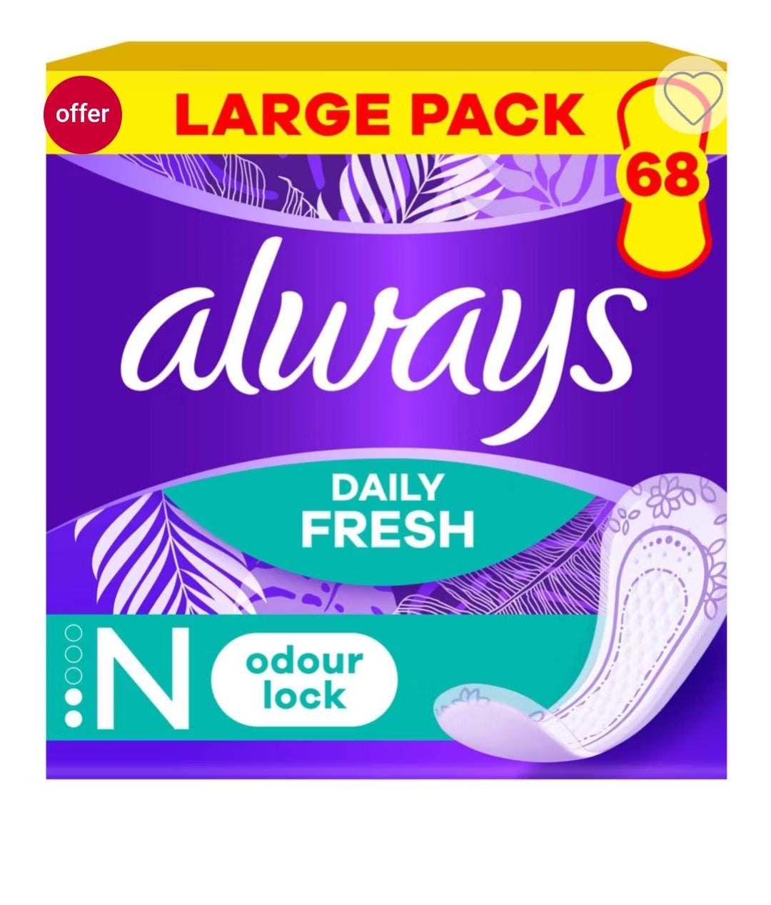 Protège-slips Always Dailies Normal Fraîcheur & Protection x68