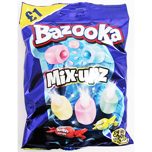 Bonbons Moux Bazooka Mix-Upz avec Gel ou Poudre 120g