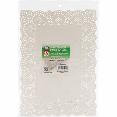 NAPPERONS RECTANGULAIRES EN PAPIER PPS 35CM X 25CM PAQUET DE 20