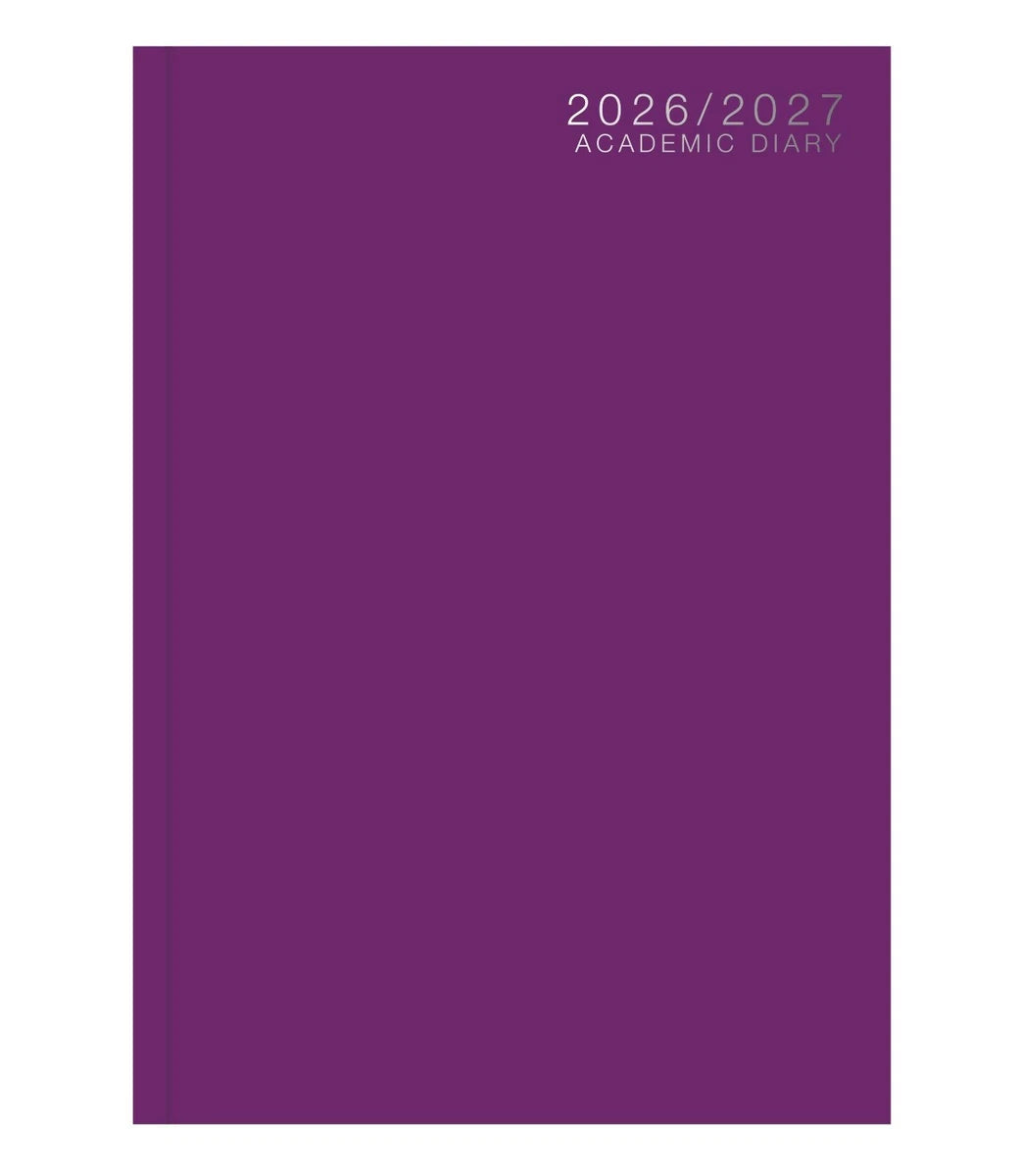 Tallon 3887 A4 Week To View Academic Casebound Diary - Assorted Colours
