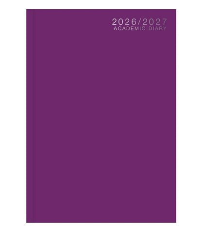 Tallon 3887 A4 Week To View Academic Casebound Diary - Assorted Colours