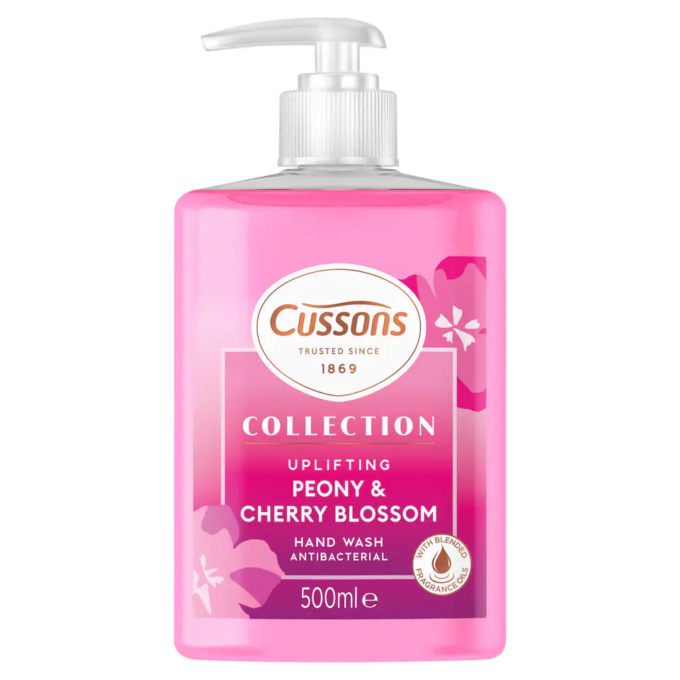 CUSSONS COLLECTION HANDWASH PEONY & CHERRY BLOSSOM 500ML