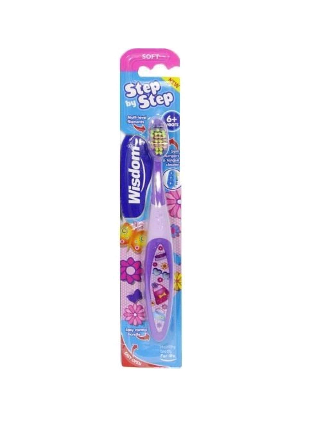Wisdom Step By Step 6+ Years Toothbrush (Design and Color May Vary)