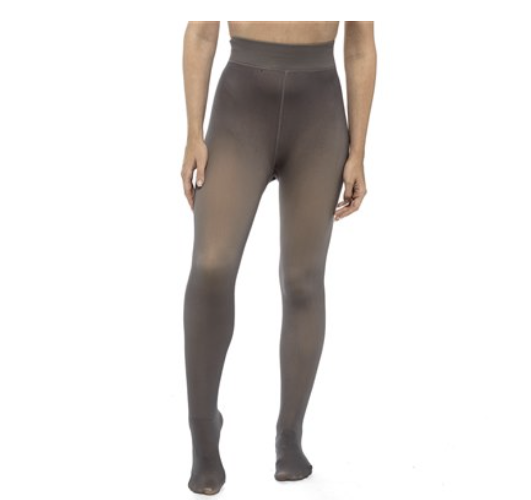 S/M Heat Guard Ladies Sheer Thermal Tights - Grey Sizes