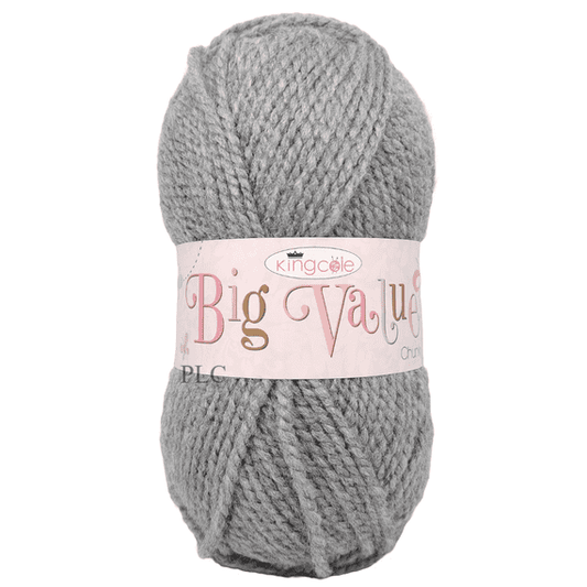 King Cole Big Value Chunky 547 Gris 100g