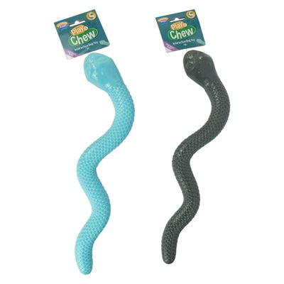 Play & Chew TPR Interactive Snake Dog Toy Assorted