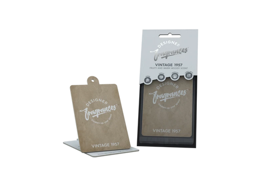 DESIGNER Fragrances Car Home Hanging Car Air Freshener 2d - Vintage 1957