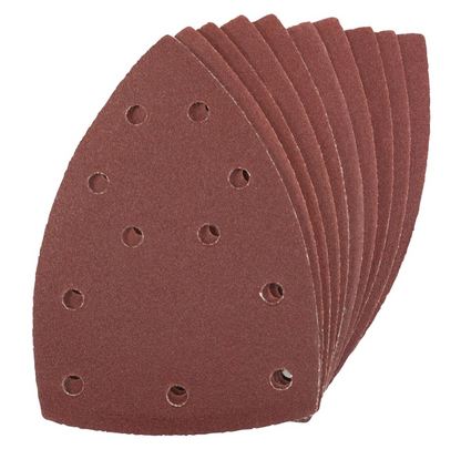 Amtech Lot de 10 feuilles abrasives Delta auto-agrippantes grain 60